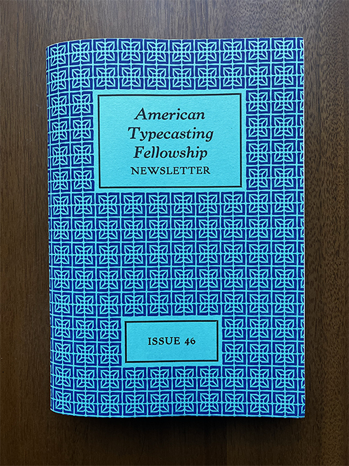 Photograph of the ATF Newsletter No. 46 cover