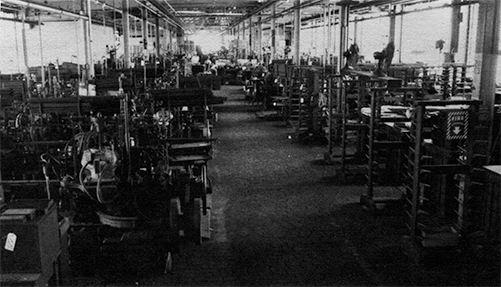 Photograph of the Barth caster area looking toward Elmora Avenue.