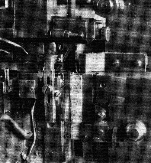 Photograph of a 96-point cast in a Barth caster channel.