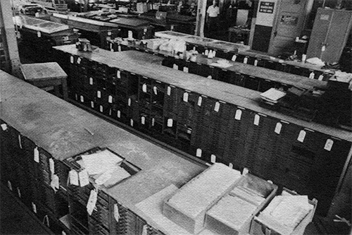 Photograph of the ATF matrix vault area