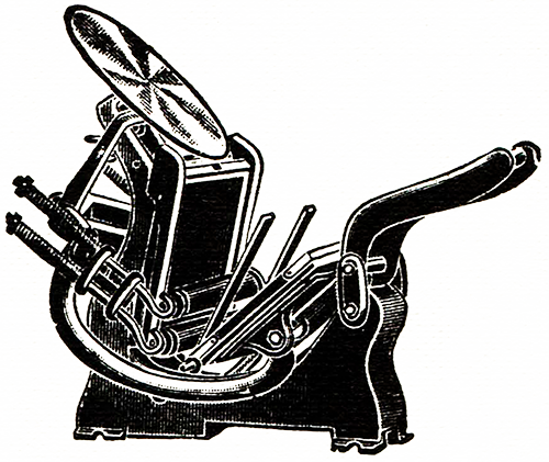 Illustration of a Kelsey table-top press