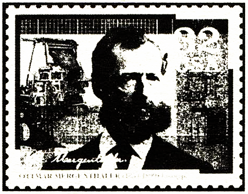 Illustration of Mergenthaler stamp