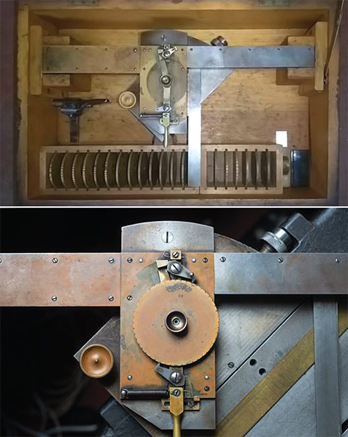 Photograph of Benton shading device