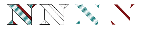 Illustration of a full font, outline, face, and shadow of a
						shadow type