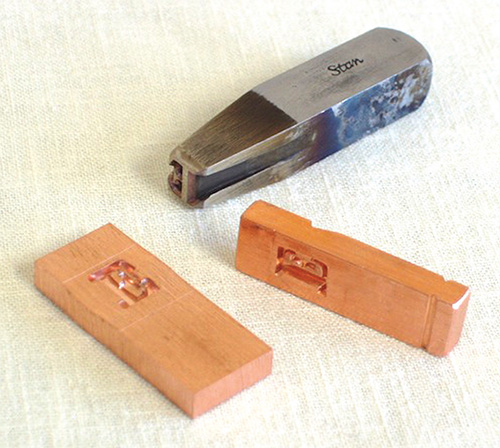 Photograph of Bodoni 'E' punch