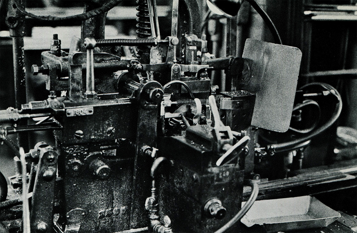 Close up view of Barth caster mechanissms