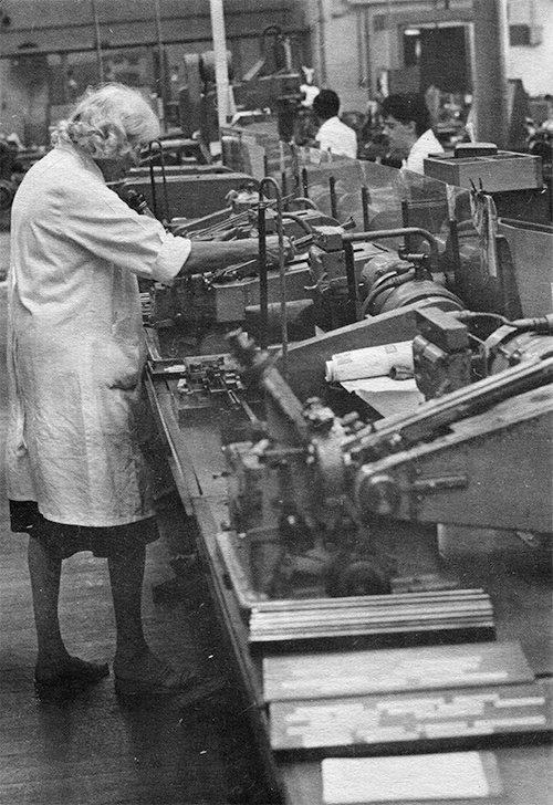 Overview of a portion of specialty machines